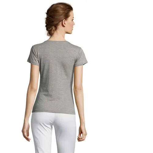 Miss dames t-shirt 150g Miss grijs melange