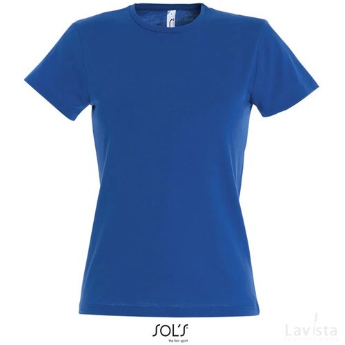 Miss dames t-shirt 150g Miss koningsblauw