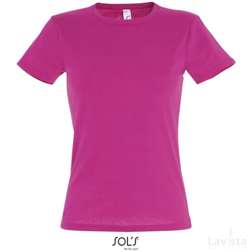 Miss dames t-shirt 150g Miss fuchsia