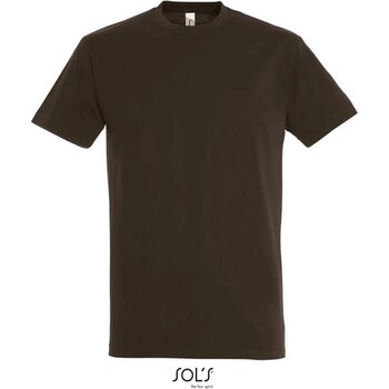 Imperial heren t-shirt 190g Imperial chocolate