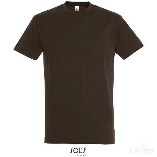 Imperial heren t-shirt 190g Imperial chocolate