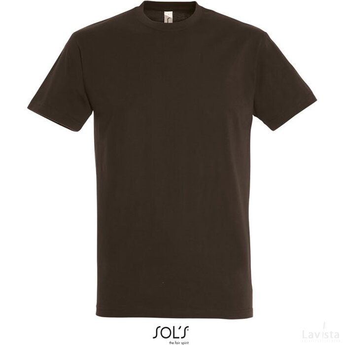 Imperial heren t-shirt 190g Imperial chocolate