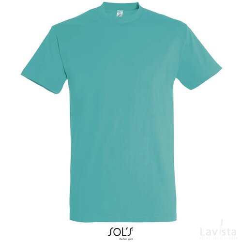 Imperial heren t-shirt 190g Imperial caribbean blauw