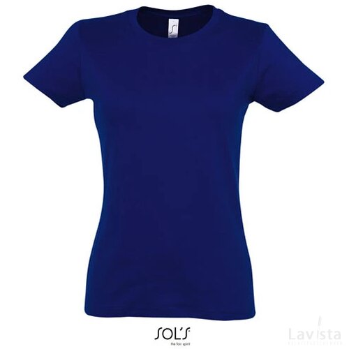 Imperial dames t-shirt 190g Imperial women ultramarijn