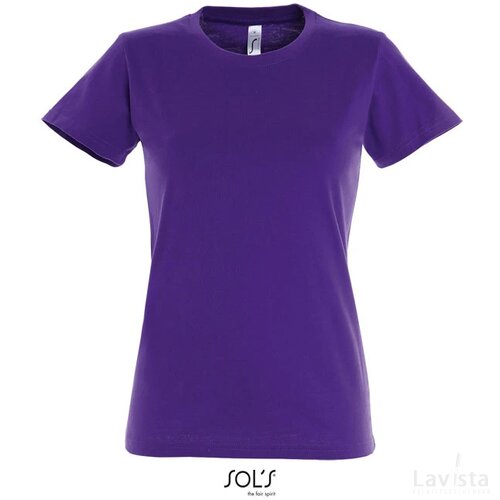 Imperial dames t-shirt 190g Imperial women dark purple