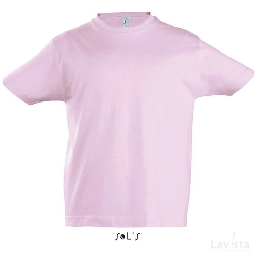 Imperial kind t-shirt 190g Imperial kids medium roze
