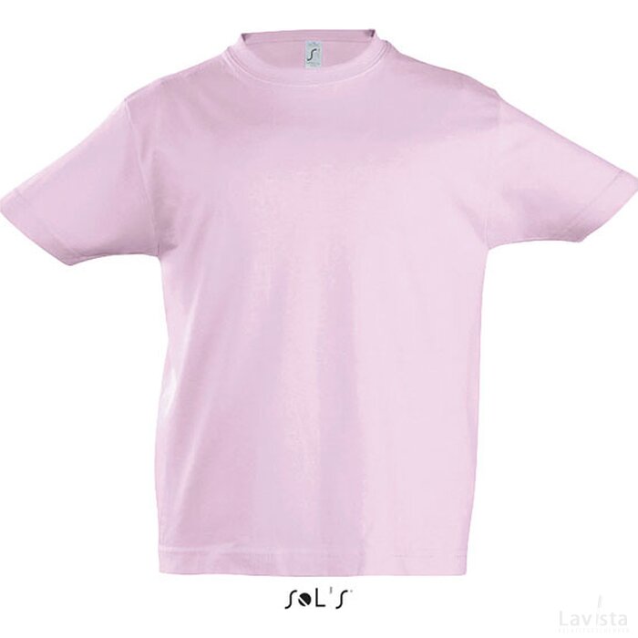 Imperial kind t-shirt 190g Imperial kids medium roze
