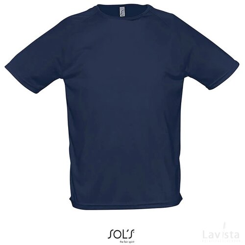 Sportyheren t-shirt 140g Sporty franse marine