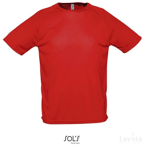 Sportyheren t-shirt 140g Sporty rood