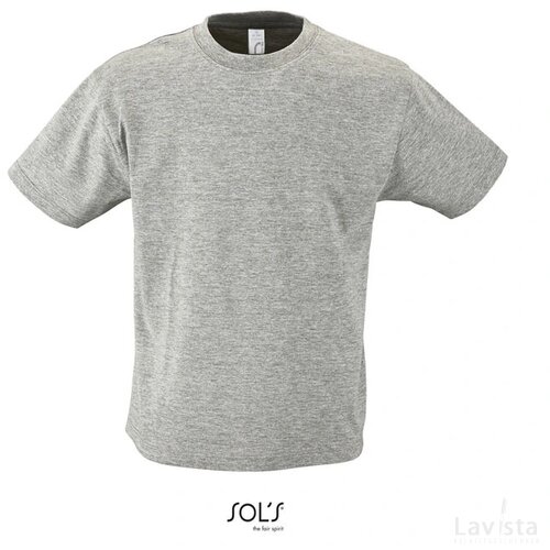 Regent kinder t-shirt 150g Regent kids grijs melange