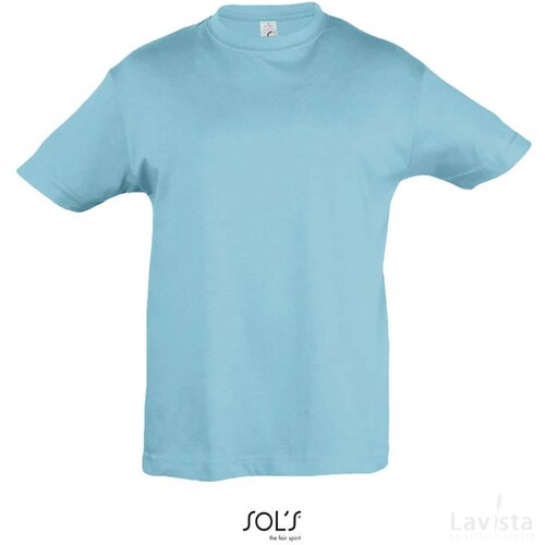 Regent kinder t-shirt 150g Regent kids atoll blauw