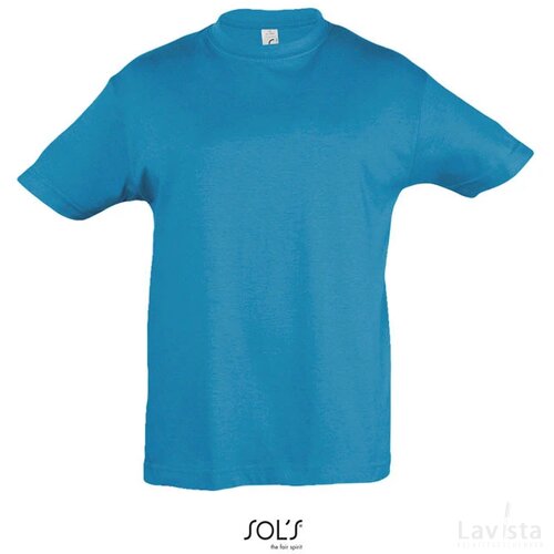 Regent kinder t-shirt 150g Regent kids aqua