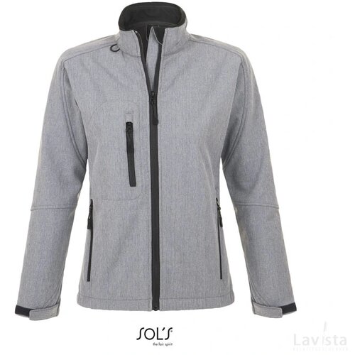 Roxy dames shoftshell 340g Roxy grijs melange
