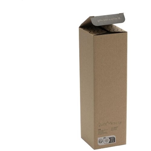 Slanke glazen waterfles met jute sleeve