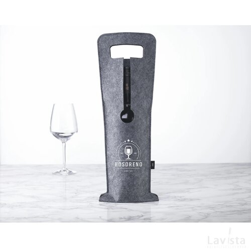 Wine Bag-To-Give Rpet Wijntas Grijs