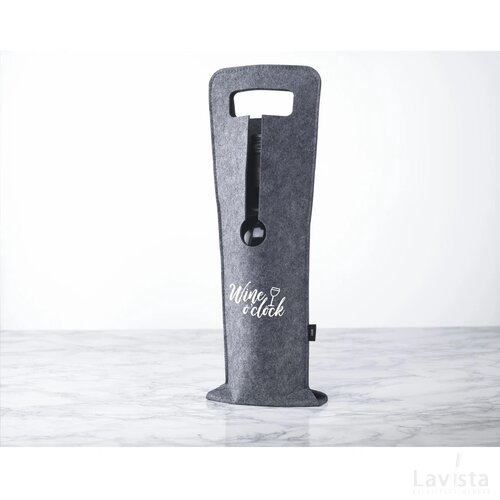 Wine Bag-To-Give Rpet Wijntas Grijs
