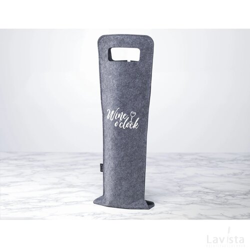 Wine Bag-To-Give Rpet Wijntas Grijs