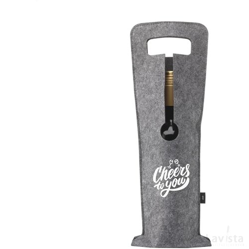 Wine Bag-To-Give Rpet Wijntas Grijs