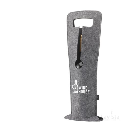 Wine Bag-To-Give Rpet Wijntas Grijs