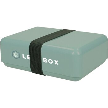 Eco lunchbox met elastische sluitband Groen