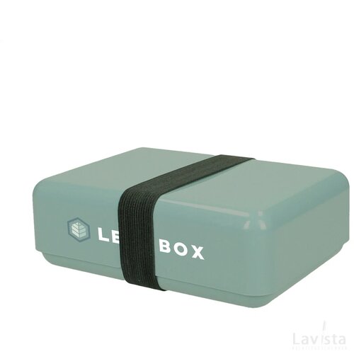 Eco lunchbox met elastische sluitband Groen