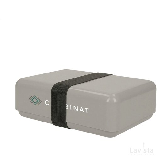 Eco lunchbox met elastische sluitband Grijs