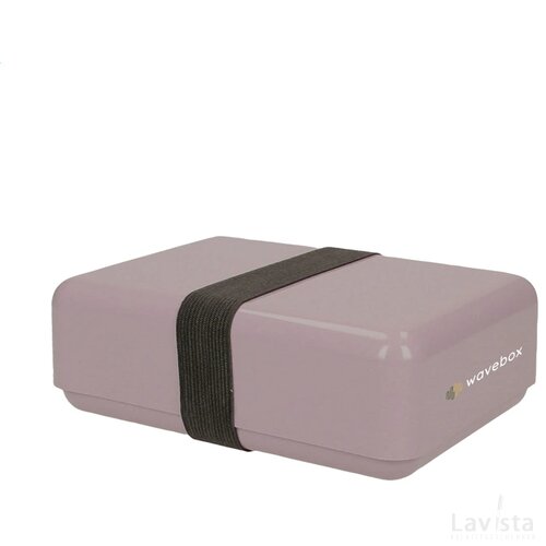 Eco lunchbox met elastische sluitband Paars