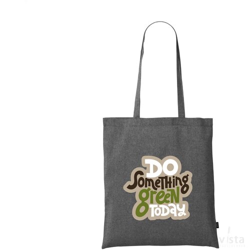 Recycled Cotton Shopper (180 G/M²) Tas Donkergrijs