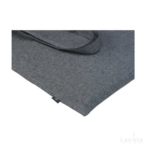 Recycled Cotton Shopper (180 G/M²) Tas Donkergrijs