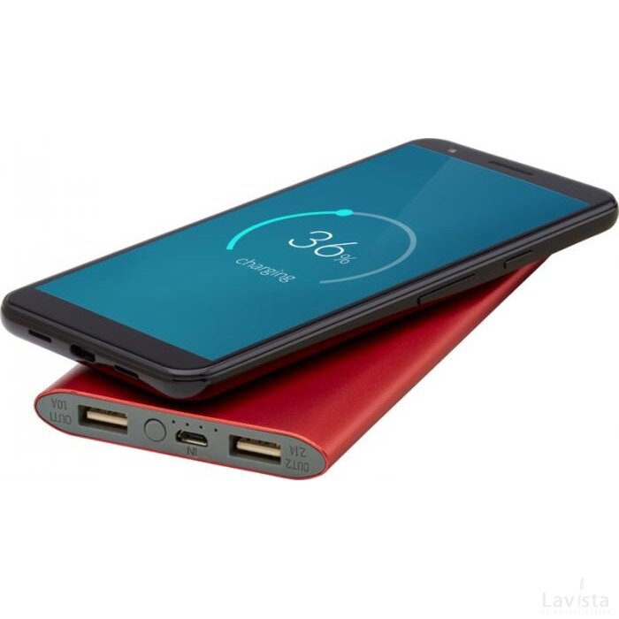 Juice 8000 mAh draadloze powerbank Rood