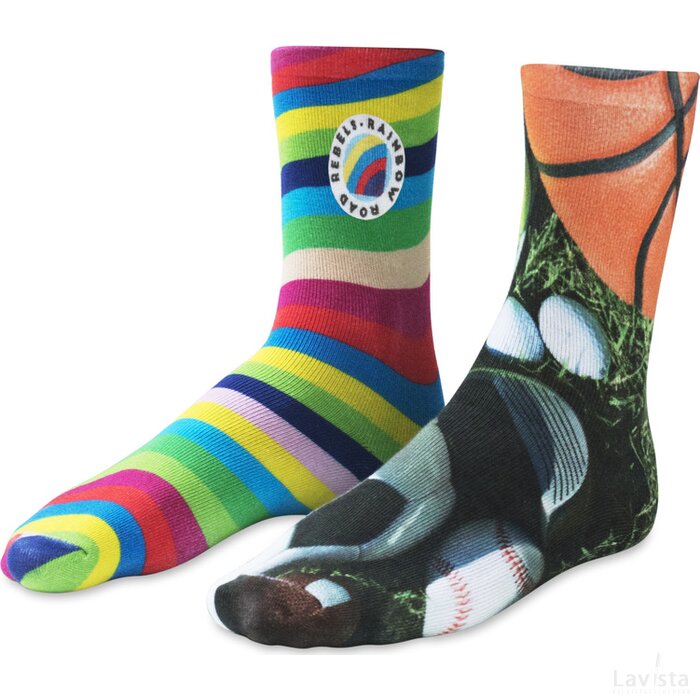 Katoenen sokken full colour bedrukt