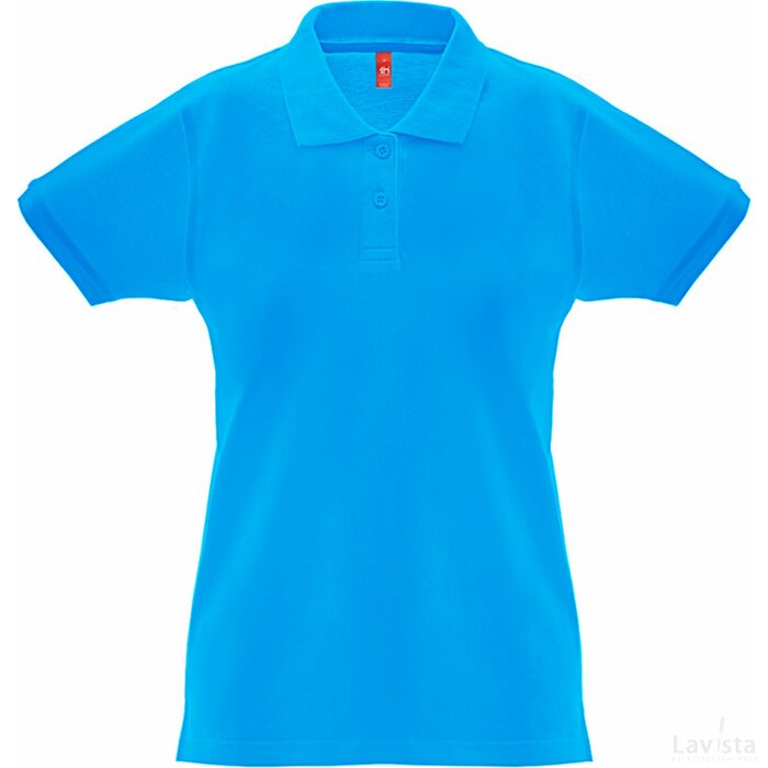 Thc Monaco Women Dames Poloshirt Aqua Blauw