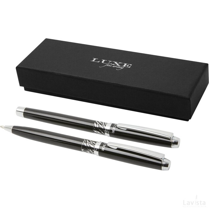 Rivulet geschenkset met twee pennen Zwart