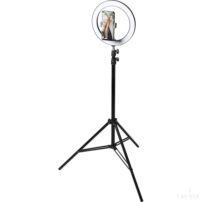 Kristen Selfie Ringlamp Met Statief Zwart