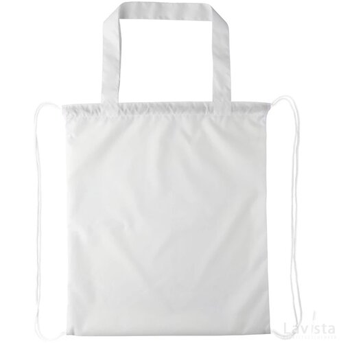 Creadraw Shop Custom Made Tas Met Trekkoordsluiting Wit
