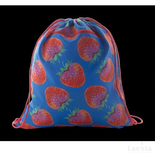 Creadraw Zip Custom Made Tas Met Trekkoord Rood