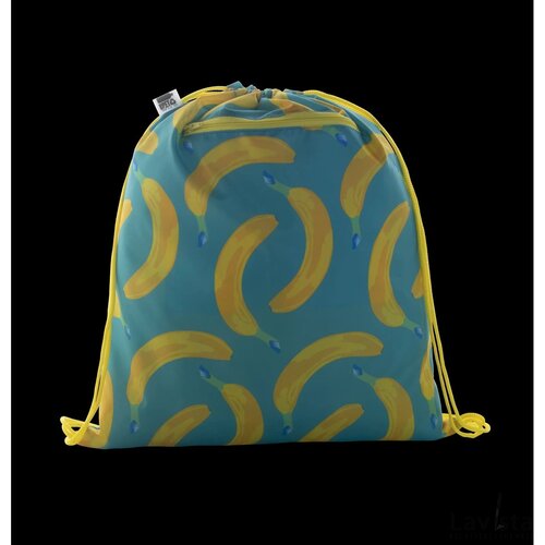 Creadraw Zip Rpet Custom Made Tas Met Trekkoord Geel