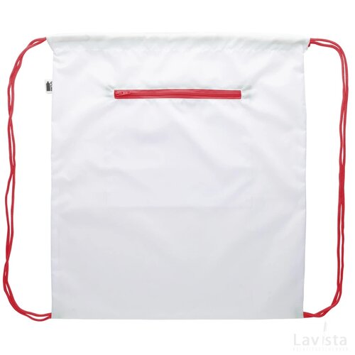 Creadraw Zip Rpet Custom Made Tas Met Trekkoord Rood