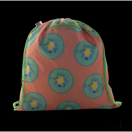 Creadraw Zip Rpet Custom Made Tas Met Trekkoord Groen