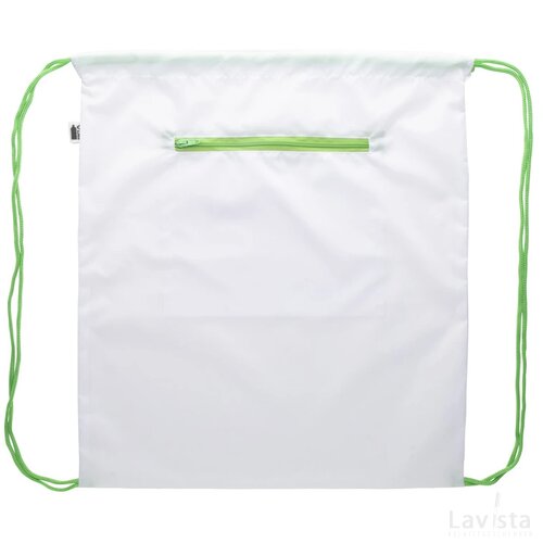 Creadraw Zip Rpet Custom Made Tas Met Trekkoord Groen