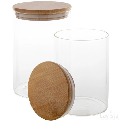 Momomi Glazen Voorraadpot Wit
