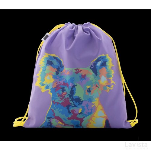 Creadraw Kids Rpet Custom Made Gemaakte Tas Met Trekkoordsluiting Voor Kinderen Geel