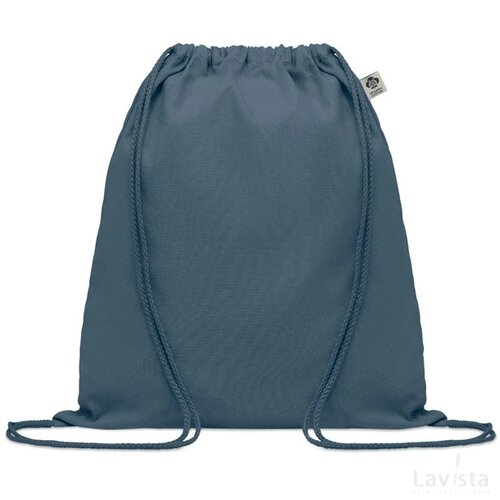 Trekkoord rugzak van organisch Yuki colour blauw
