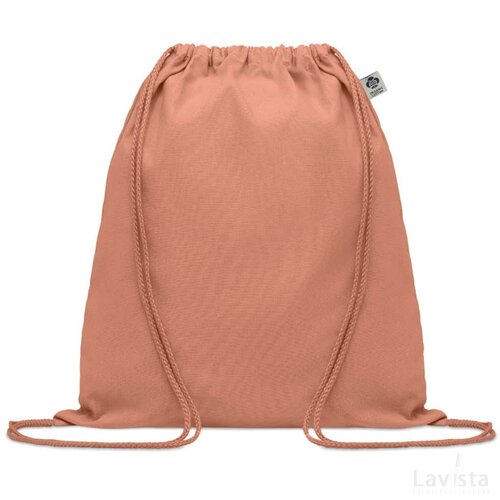 Trekkoord rugzak van organisch Yuki colour oranje
