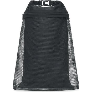 Waterdichte tas met riem 6l Scuba mesh zwart