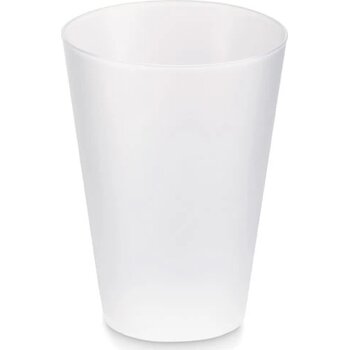 Herbruikbare event beker 300ml Festa large transparant wit