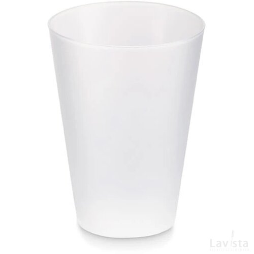 Herbruikbare event beker 300ml Festa large transparant wit