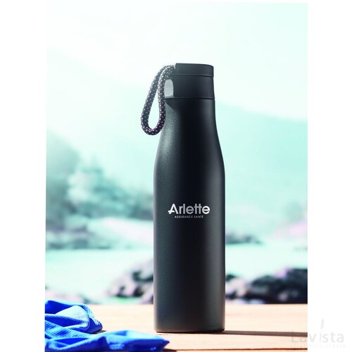 Thermosfles met magnetische dop (600 ml) Zwart