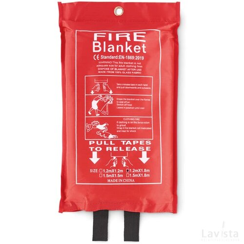 Blusdeken in een pvc hoes Vatra rood