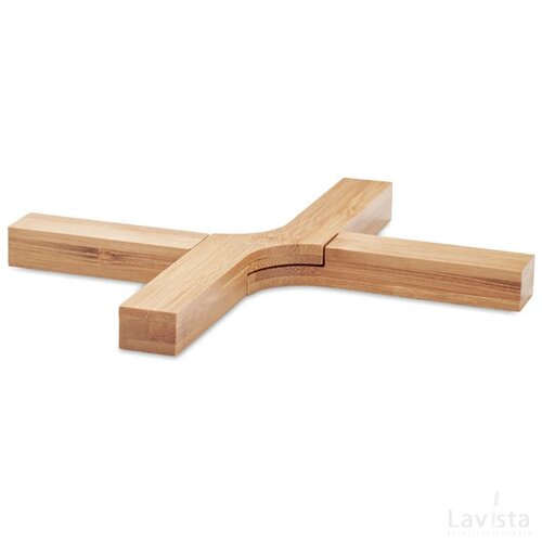 Opvouwbare bamboe onderzetter Imba hout